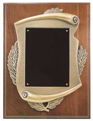 Example of executive walnut plaque
