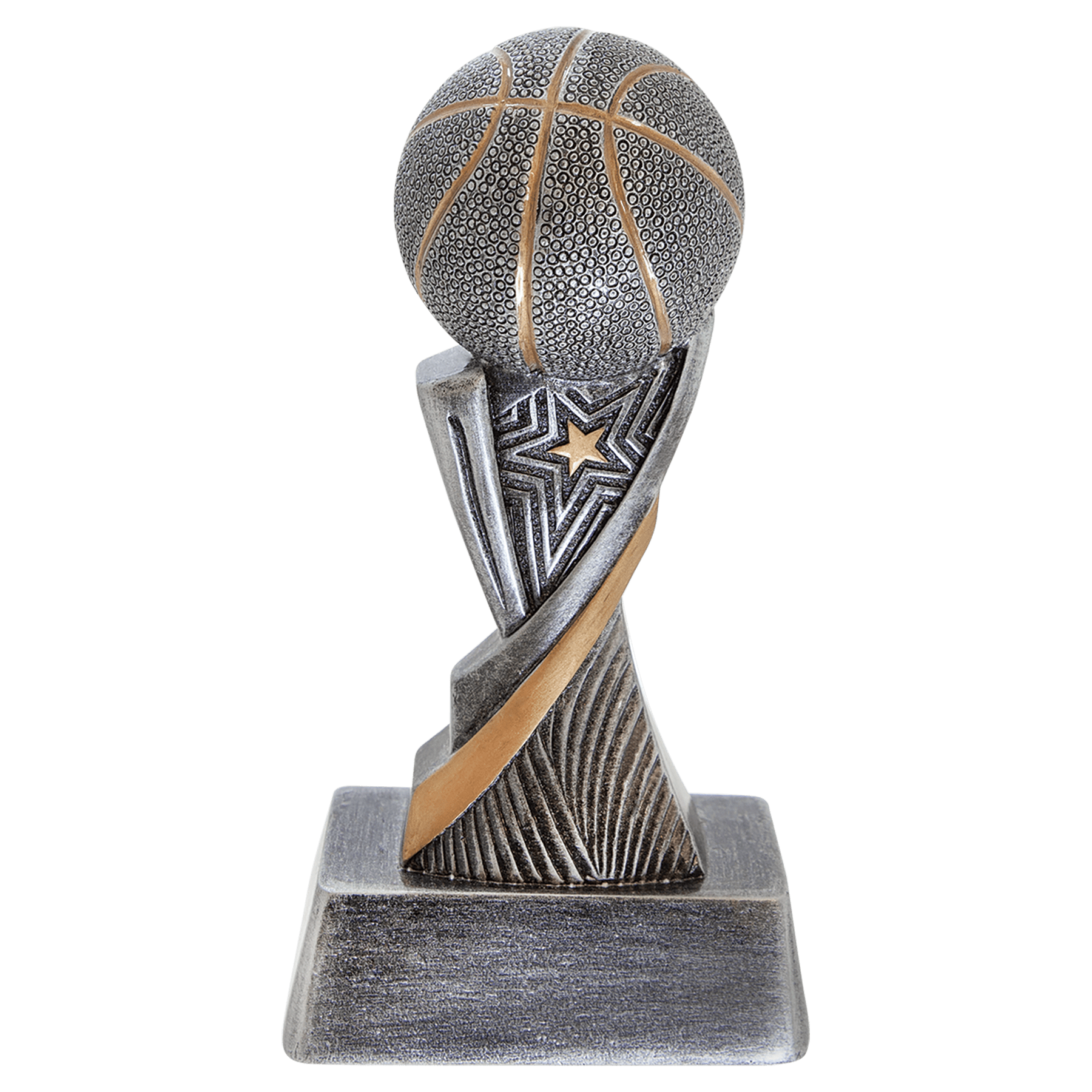 Example of basketball resin award