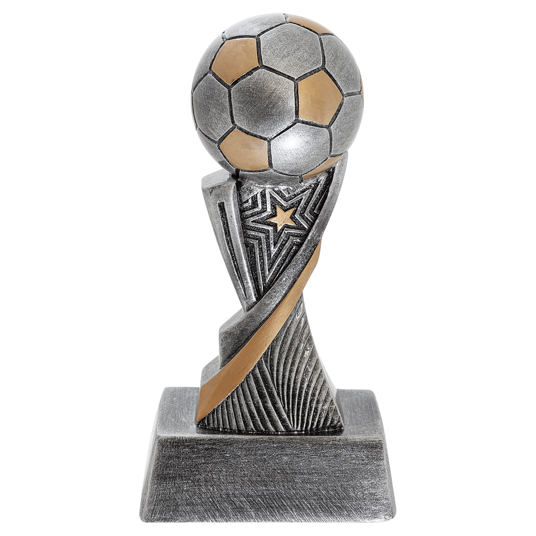 Example of soccer resin award