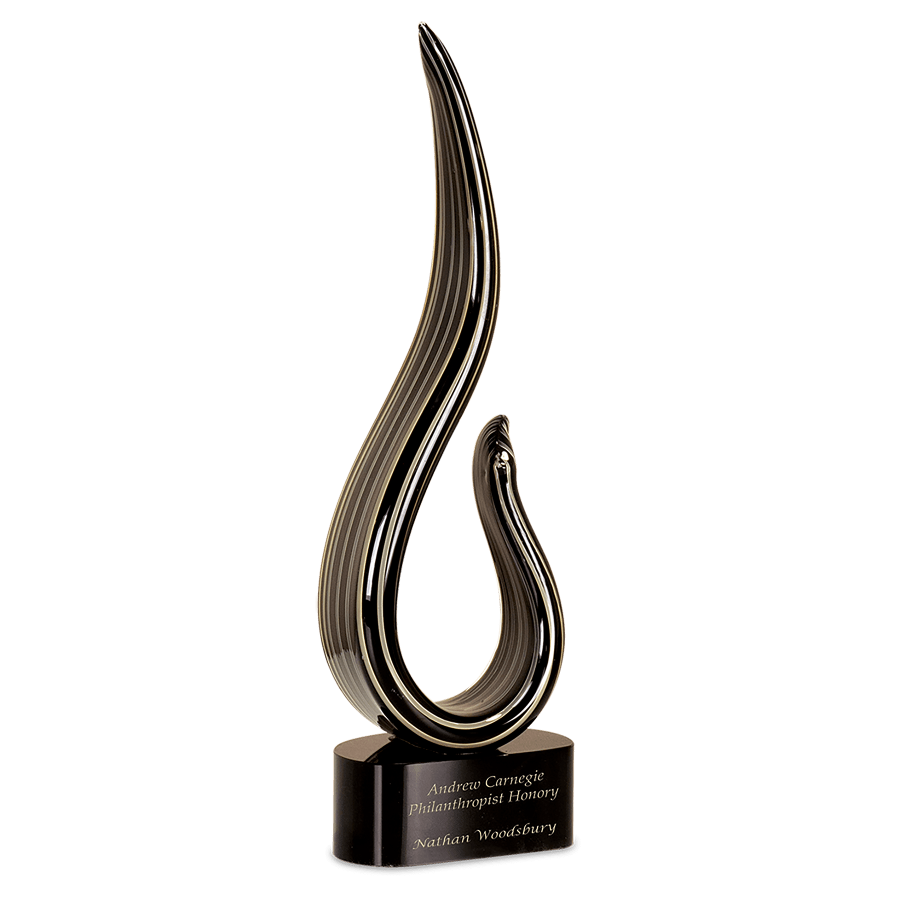 Example of curved glass award