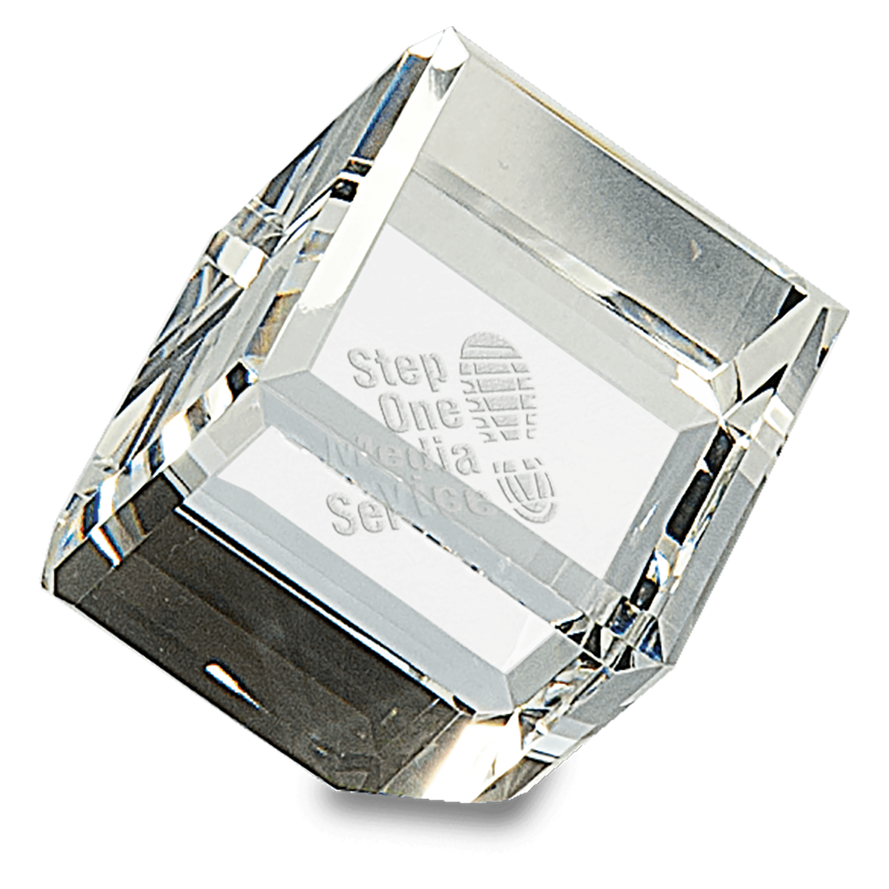 Example of crystal cube award