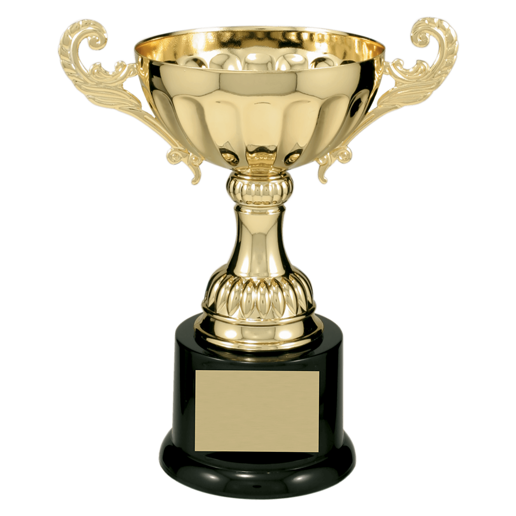 Example of classic silver metal cup