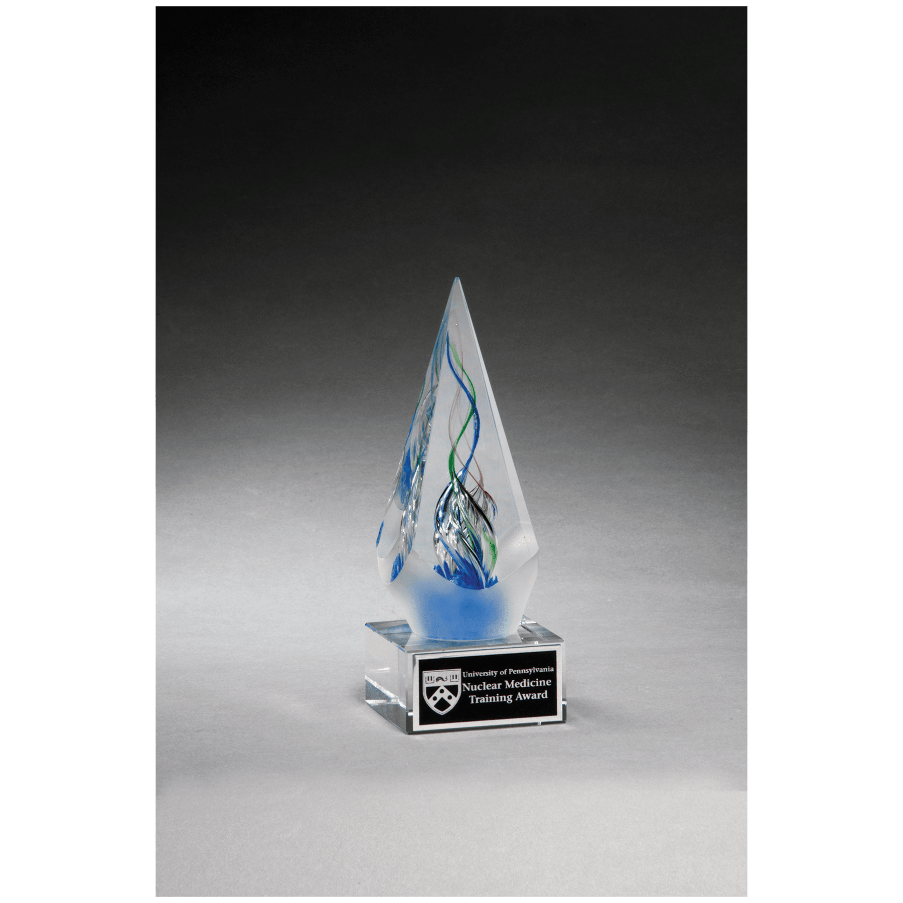 Example of glass arrow award