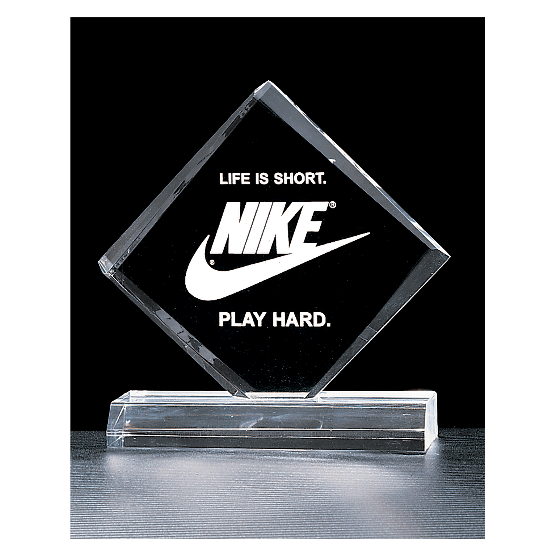 Example of diamond acrylic award