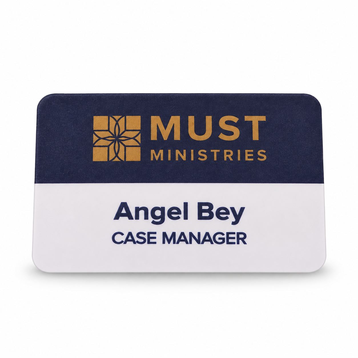 Example of full-color name badge