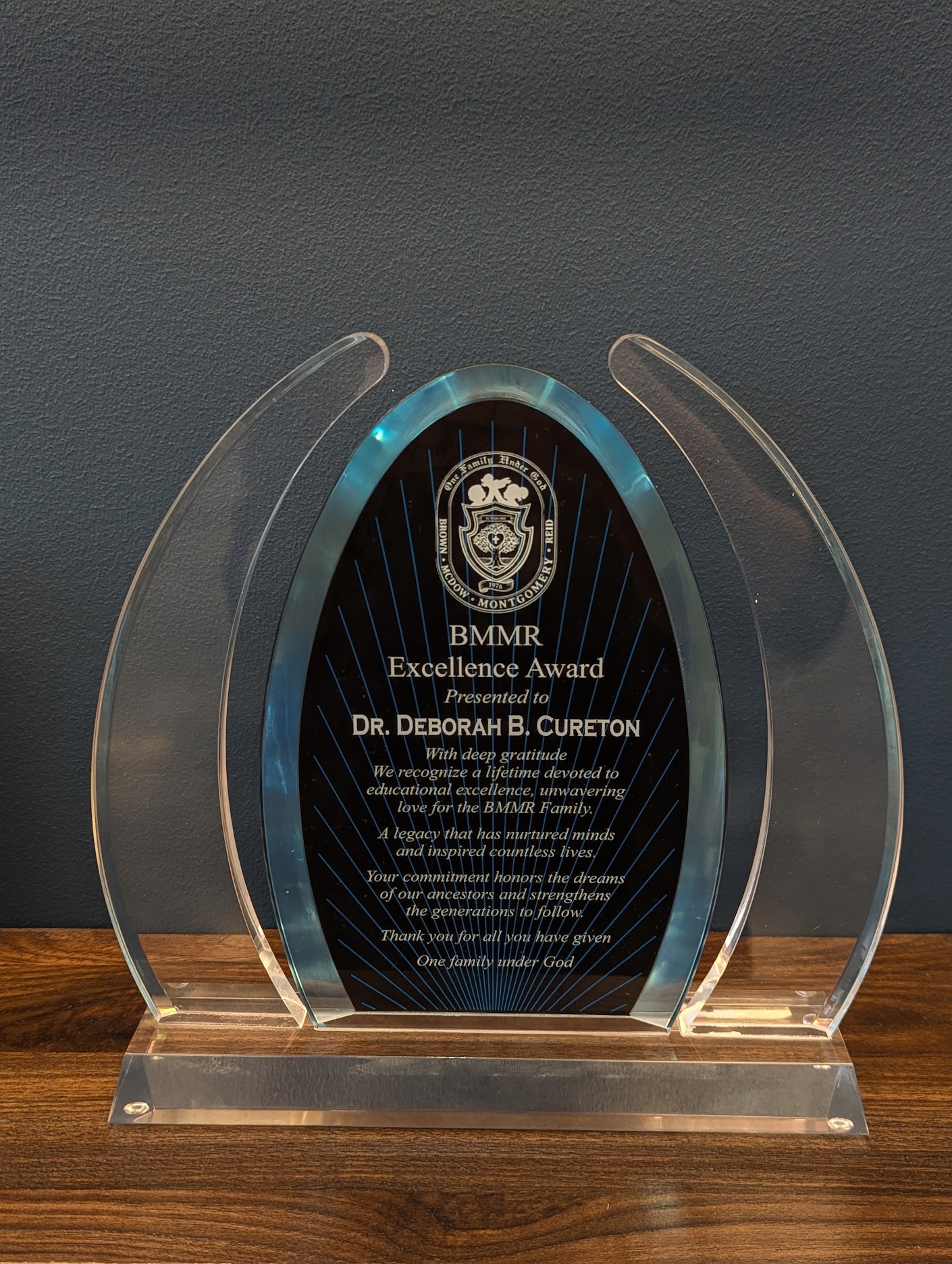 Custom acrylic award